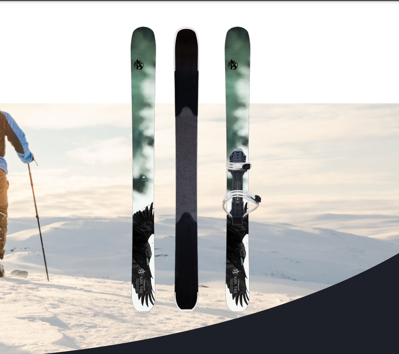 OAC Skinbased KAR 149 Cross-Country Skis + EA 2.0 Bindings